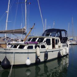 GRUNO 1060 AK Stahl Motoryacht, Bj. 1991