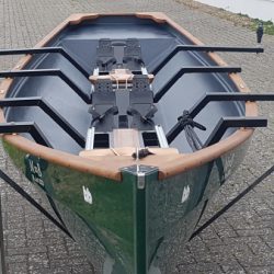 Traditional Trainer Zweier Ruderboot mit Rollsitzen